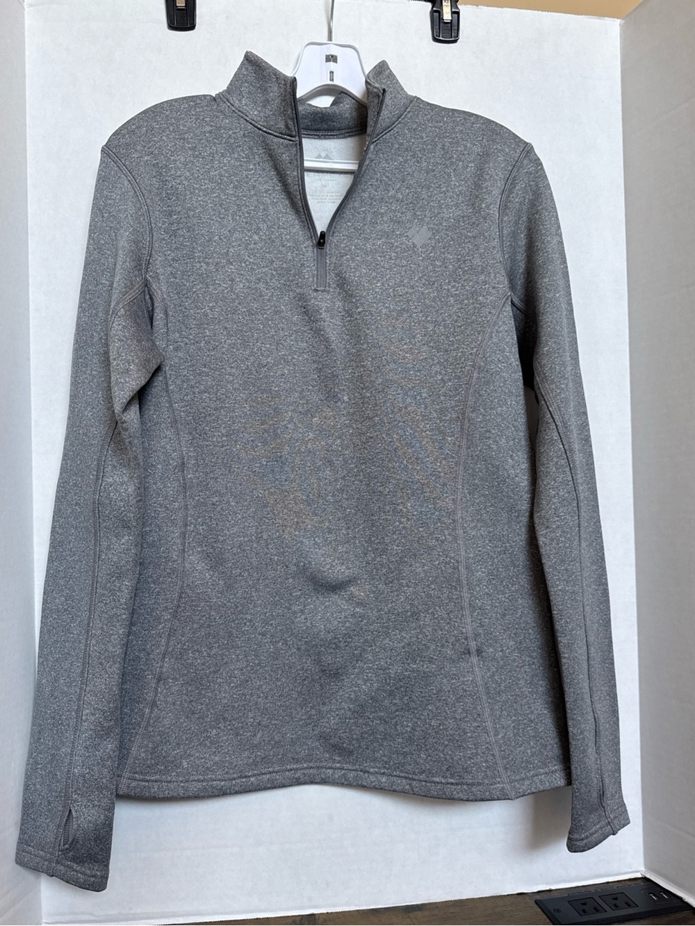 Obermeyer Women's  Ultra Gear 1/4 Zip Fleece Pullover Sweater Size M Grey NEW